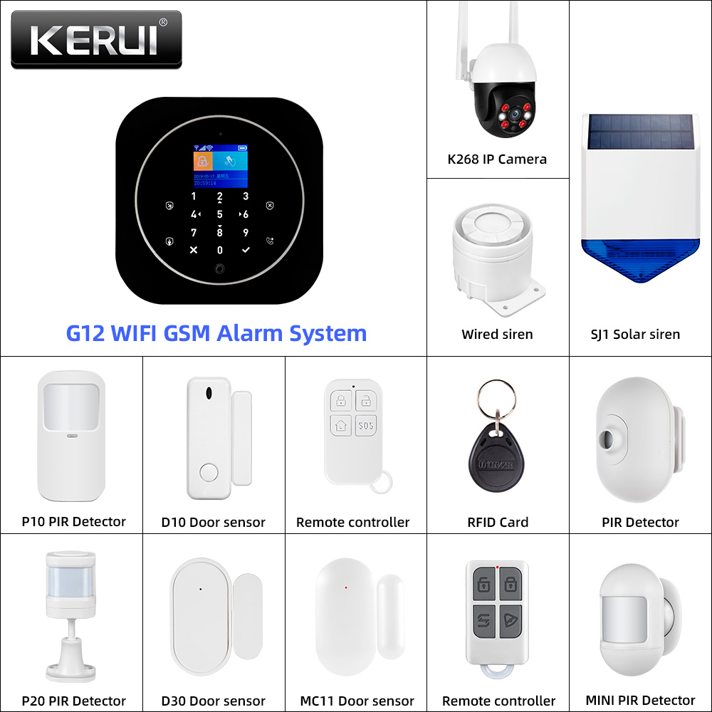 Home Security Diy - KERUI G12 2G Wifi Wireless Home