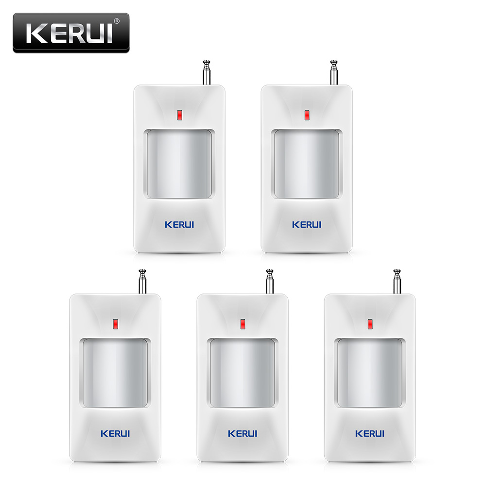 Home Security Deals - Kerui เครื่องตรวจจับเซ็นเซอร์ตรวจจับการเคลื่อนไหวไร้สาย PIR สำหรับ W181 GSM