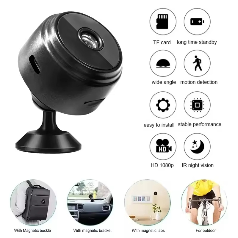 Home Security Tech - กล้องวงจรปิดไร้สาย A9 Mini WiFi HD 1080P