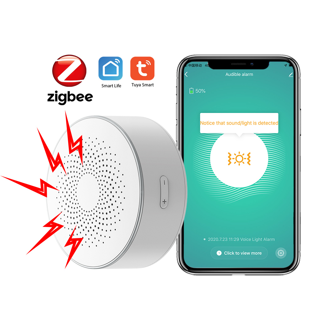 Home Security Siren - สัญญาณเตือนภัยอัจฉริยะ Eleopard Home Zigbee Tuya เชื่อมต่อ