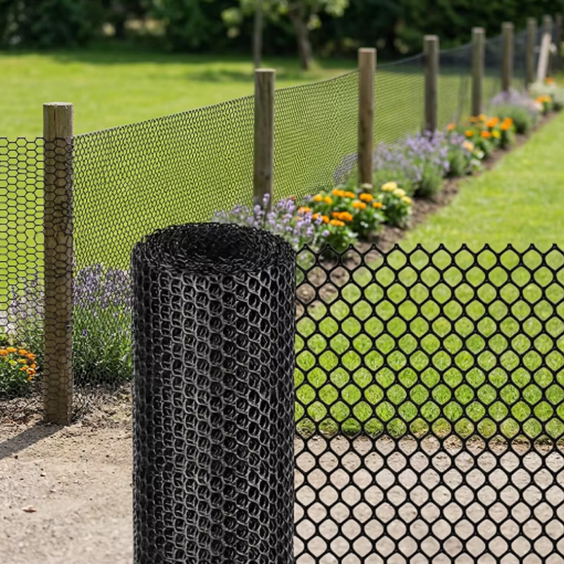 Home Security Fence - ตาข่ายรั้วเลี้ยงไก่ PE ขนาด 0.8 ซม. ตาข่ายละเอียด