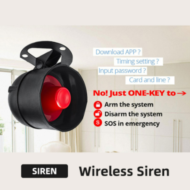 Home Security Siren - ใหม่ Tuya WiFi สัญญาณเตือนไซเรนอัจฉริยะ 110dB |