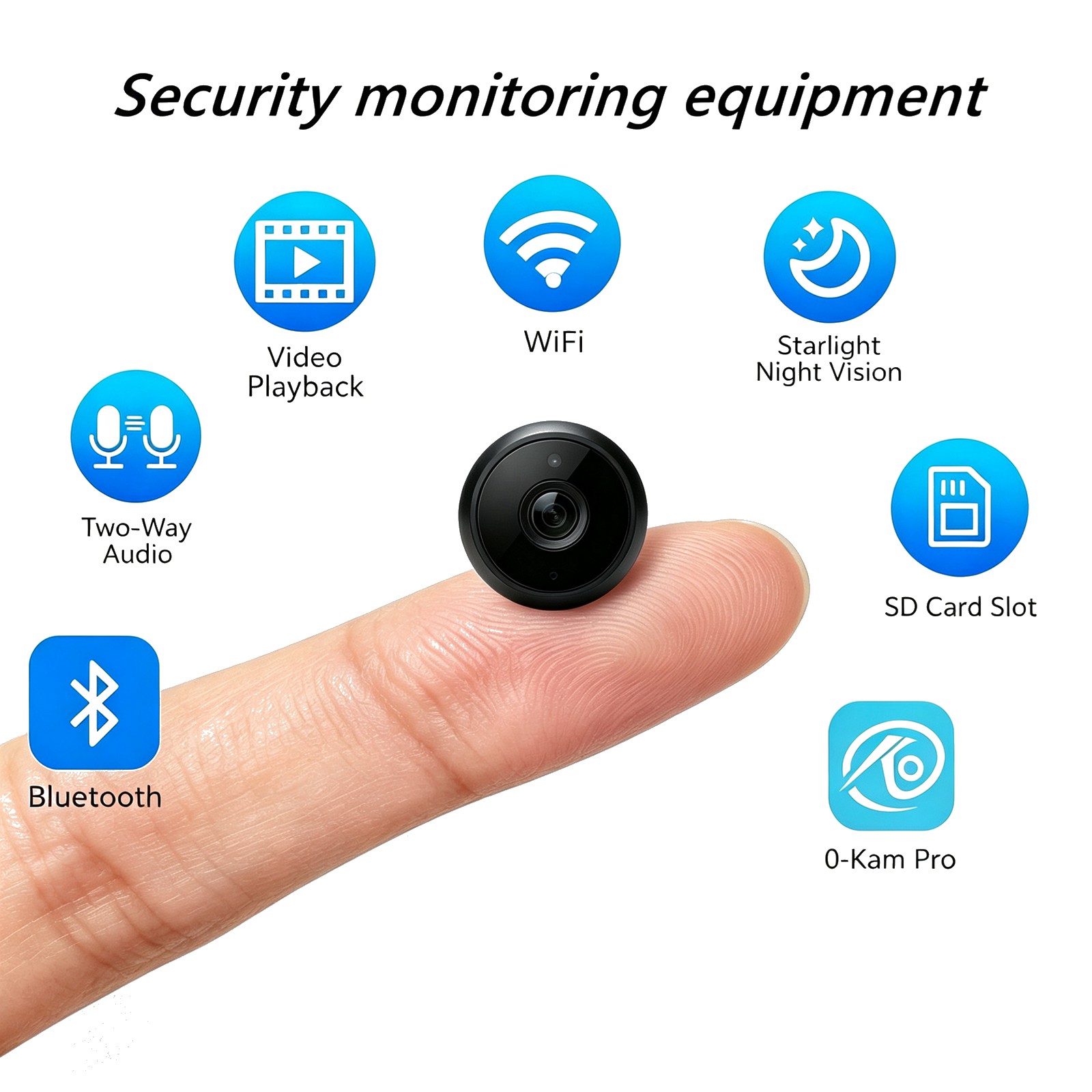 Home Security Recorder - ชุดอุปกรณ์รักษาความปลอดภัยภายในบ้าน BU4 ครบชุด: กล้องอัจฉริยะมองเห็นในเวลากลางคืนความคมชัดสูง + เครื่องบันทึกวิดีโอเครือข่ายขนาดเล็ก