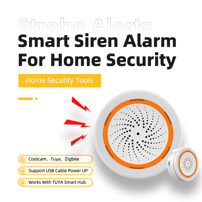 Home Security Siren - Coolcam Tuya Zigbee Smart Siren Alarm