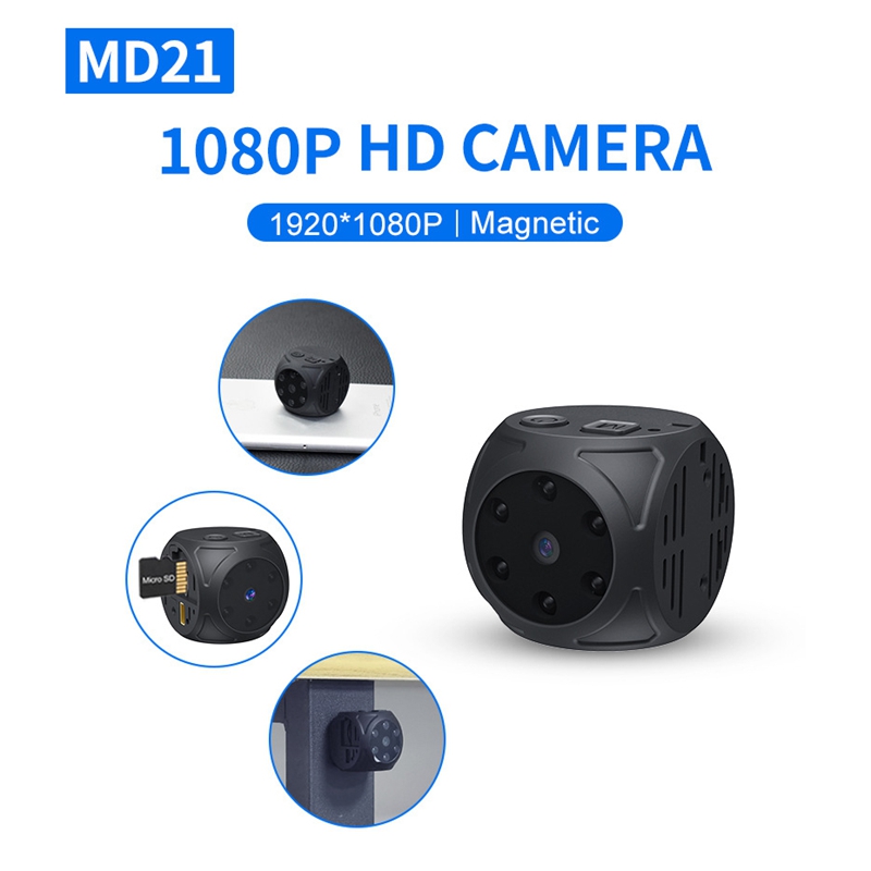 Home Security Recorder - กล้องมินิ HD 1080p แบบพกพา กล้องวงจรปิดขนาดเล็ก บันทึกวิดีโอและเสียง