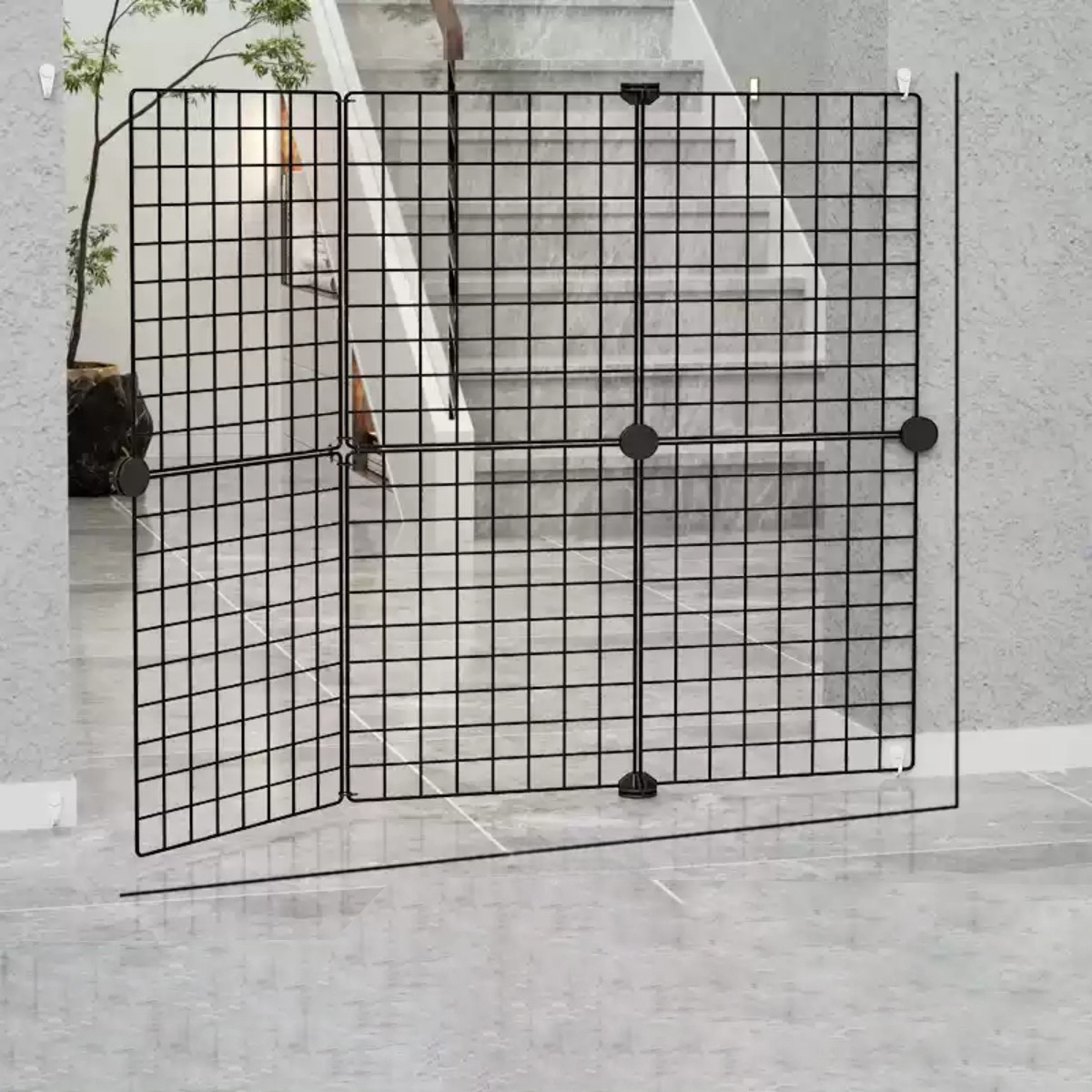 Home Security Fence - ประตูกั้นสัตว์เลี้ยง, คอกกั้นลูกแมว, รั้วสุนัข, ราวกั้นสัตว์เลี้ยงในบ้าน, ราวกั้นบันได, ราวกั้นความปลอดภัยระเบียง