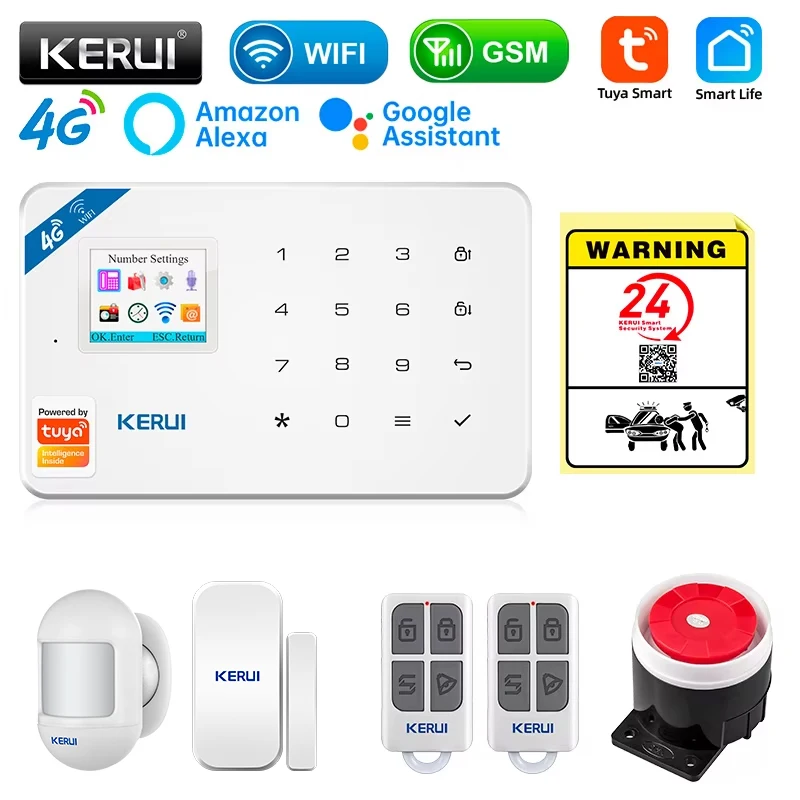 Home Security Diy - KERUI Security Alarm System ชุด W184