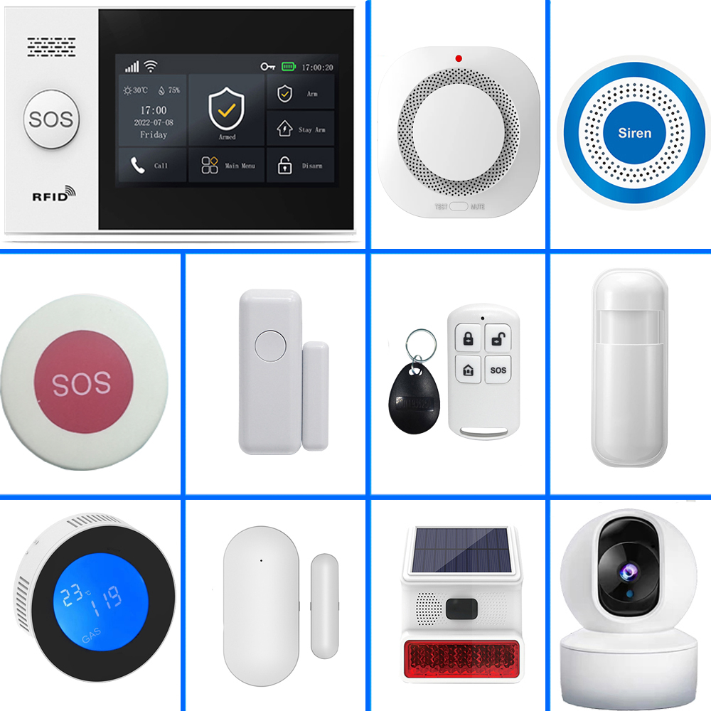 Home Security Diy - PGST 4G Tuya ระบบเตือนภัยบ้านอัจฉริยะ, WiFi 433MHz