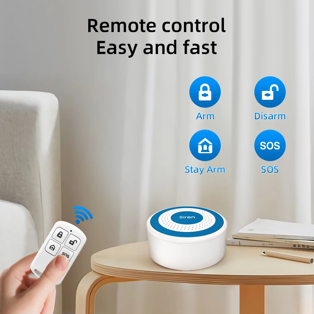 MULO Mini Alarm ไซเรนไร้สาย 43 - Home Security Deals บทวิจารณ์และราคา