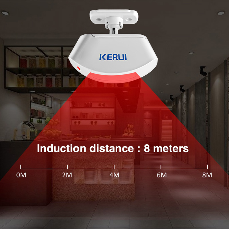 KERUI ไร้สายผ้าม่านเครื่องตรวจ - Home Security Deals บทวิจารณ์และราคา