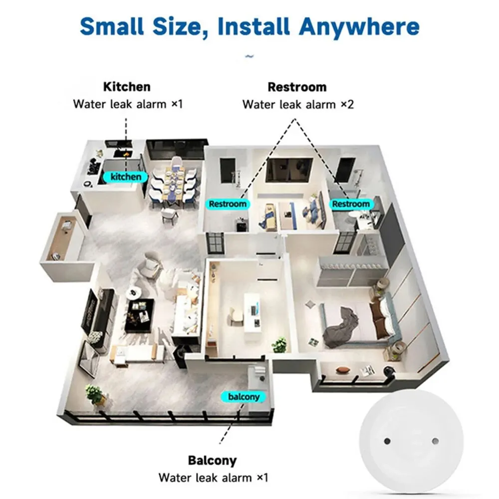 เซ็นเซอร์ตรวจจับน้ำรั่วอัจฉริย - Home Security Monitoring บทวิจารณ์และราคา