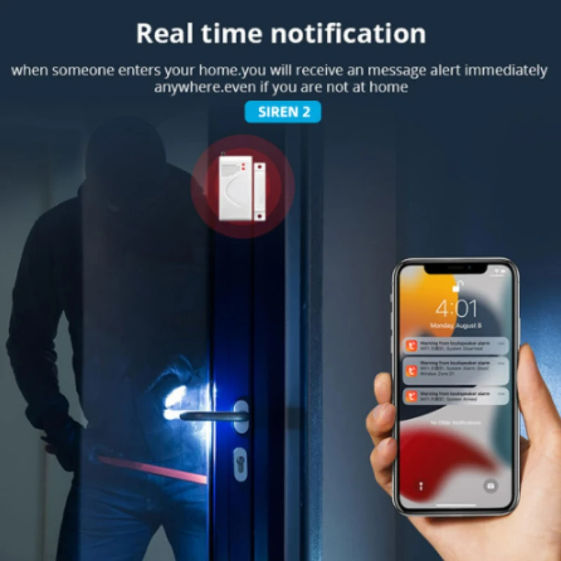 ใหม่ Tuya WiFi สัญญาณเตือนไซเร - Home Security Siren บทวิจารณ์และราคา