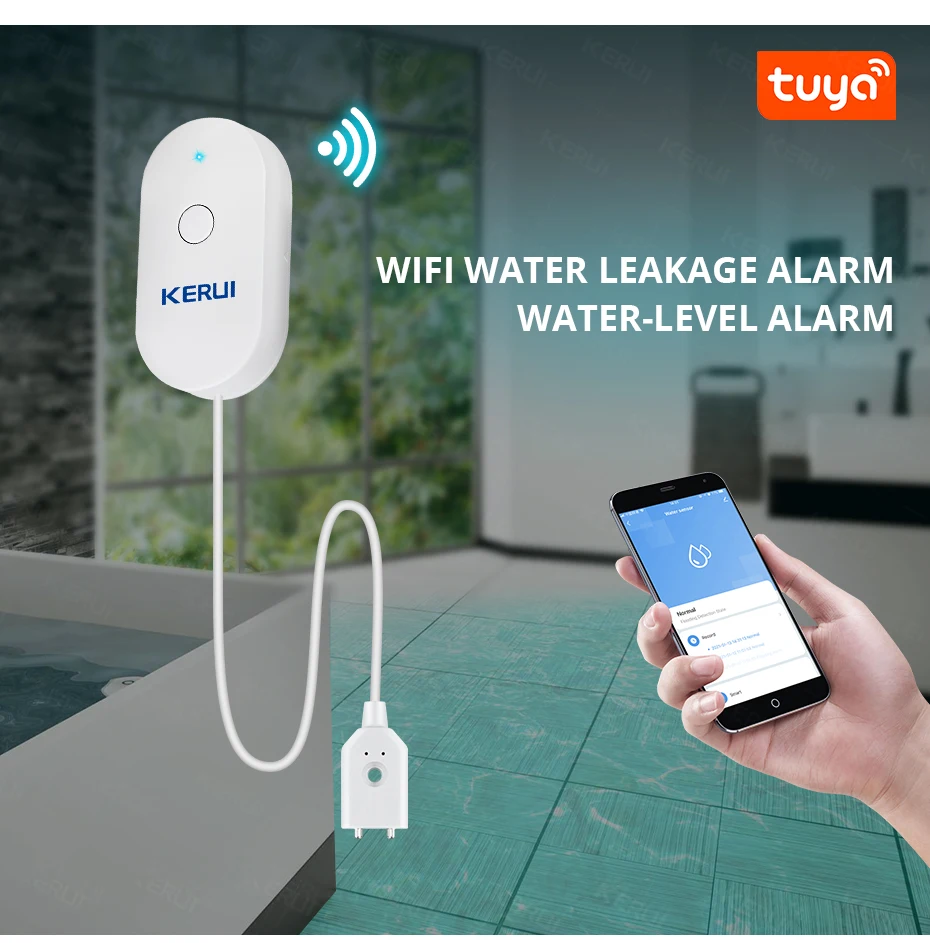 KERUI WiFi Water Sensor สมาร์ท - Home Security Monitoring บทวิจารณ์และราคา