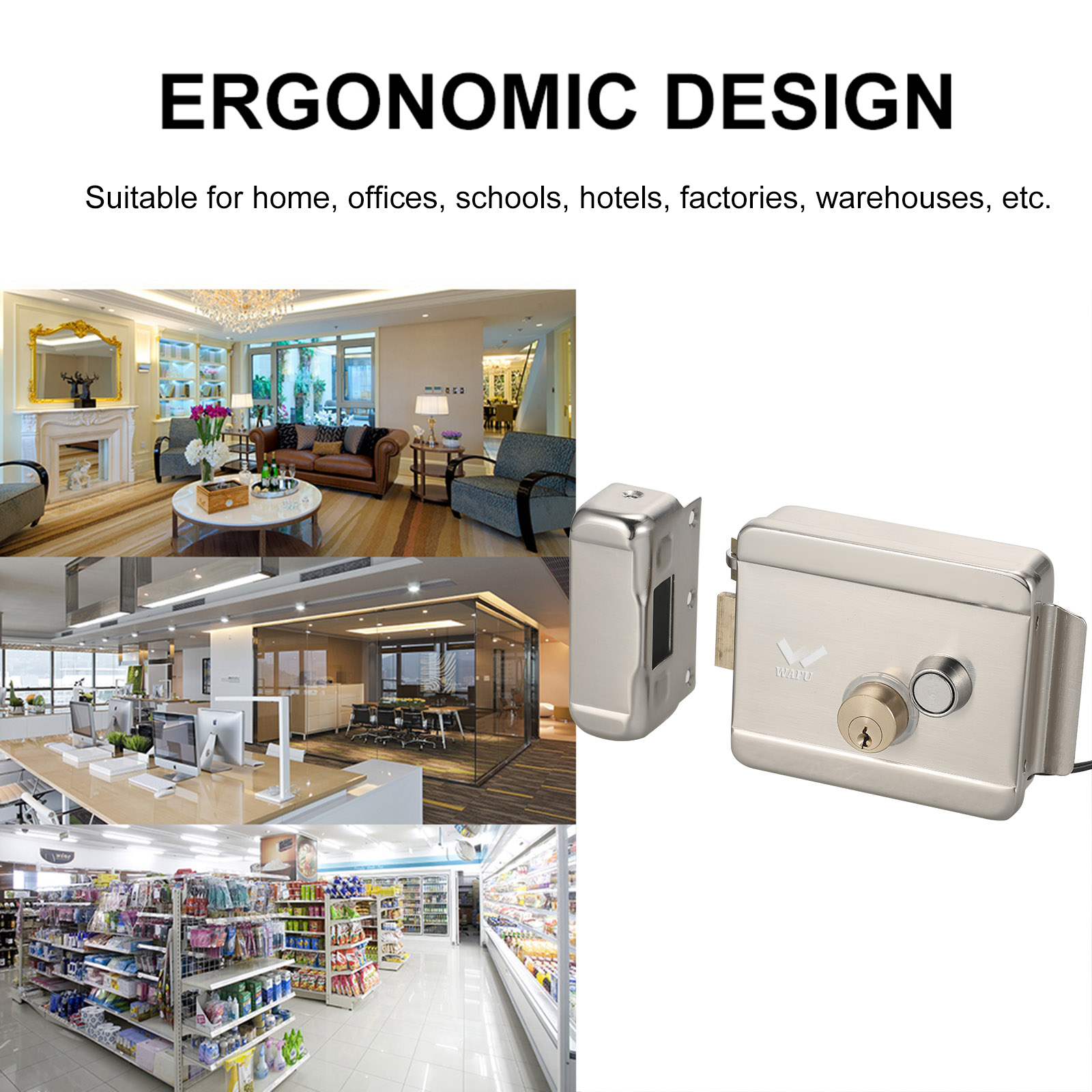 WAFU สมาร์ทประตูไฟฟ้าประตูล็อค - Home Security Deals บทวิจารณ์และราคา