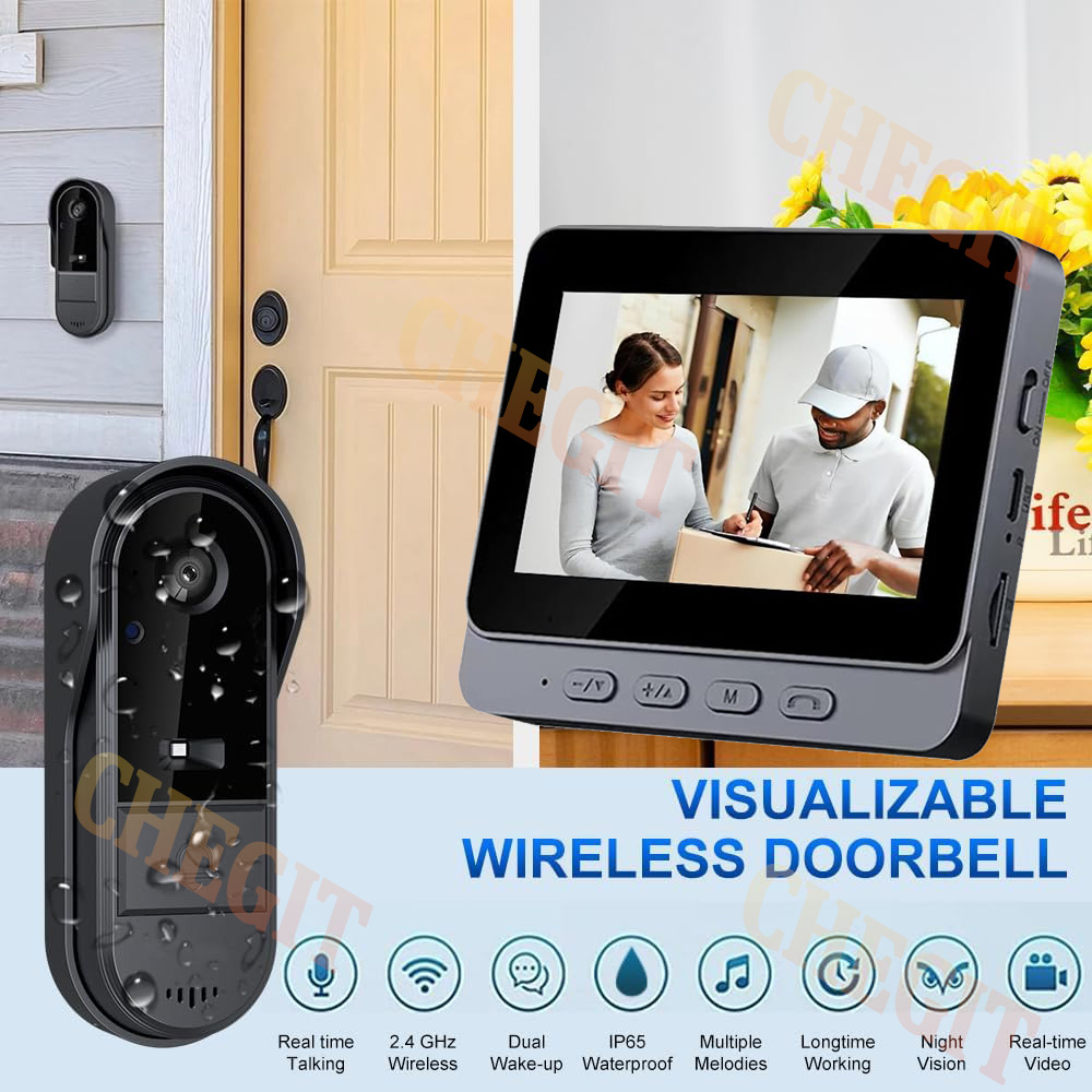 กล้องออดไร้สายอินเตอร์เน็ตไร้ส - Home Security Tech บทวิจารณ์และราคา