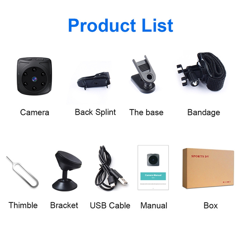 กล้องมินิ HD 1080p แบบพกพา กล้ - Home Security Recorder บทวิจารณ์และราคา