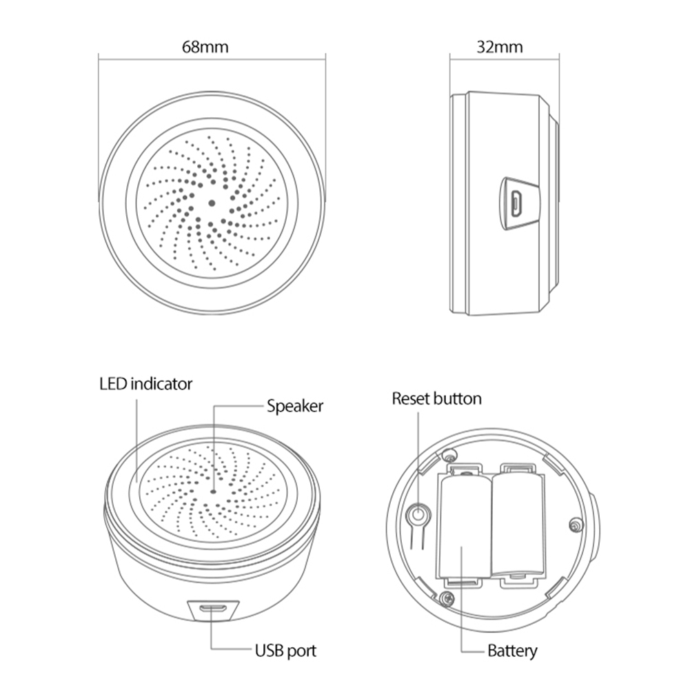 ทูยา ซิกบีเซ็นเซอร์ตรวจจับแสงเ - Home Security Siren บทวิจารณ์และราคา