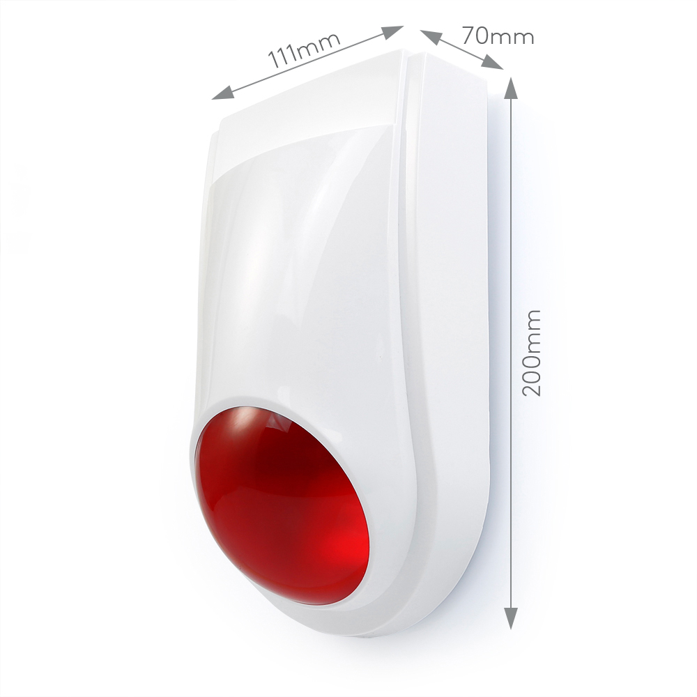 ไซเรนแฟลชไร้สาย E6 กลางแจ้งและ - Home Security Siren บทวิจารณ์และราคา