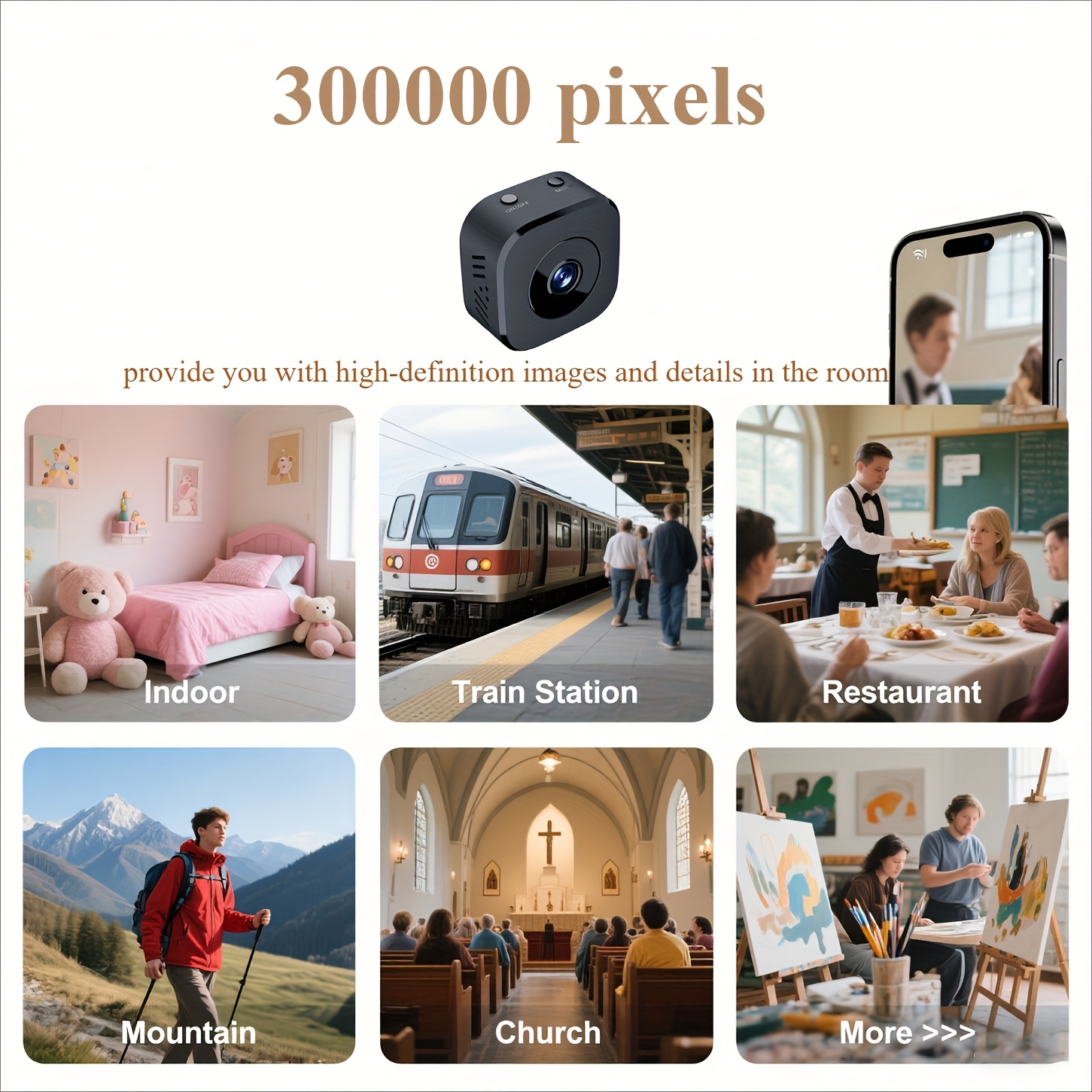 1080P HD Mini WiFi กล้องความปล - Home Security Monitoring บทวิจารณ์และราคา