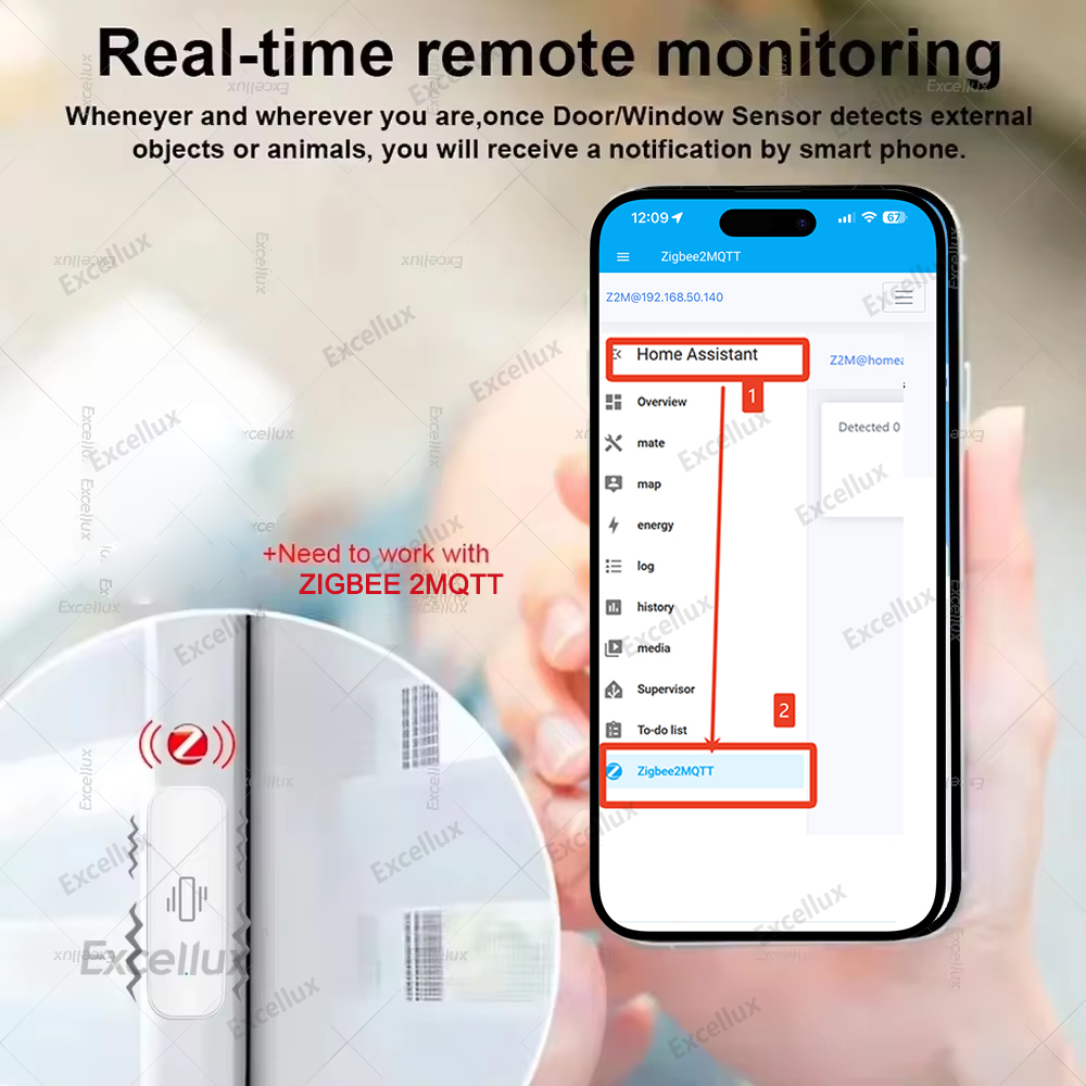 Zigbee สมาร์ทเซ็นเซอร์การสั่นส - Home Security Monitoring บทวิจารณ์และราคา