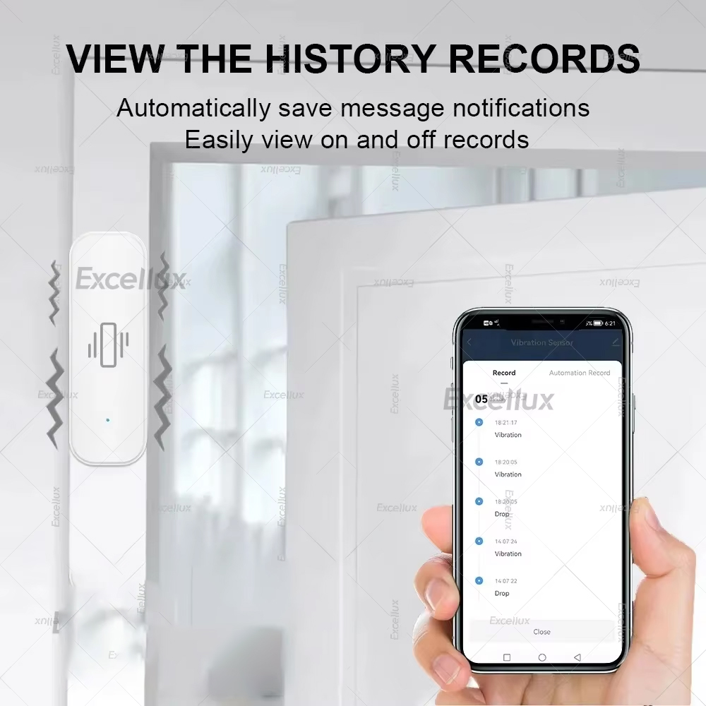 Zigbee สมาร์ทเซ็นเซอร์การสั่นส - Home Security Monitoring บทวิจารณ์และราคา