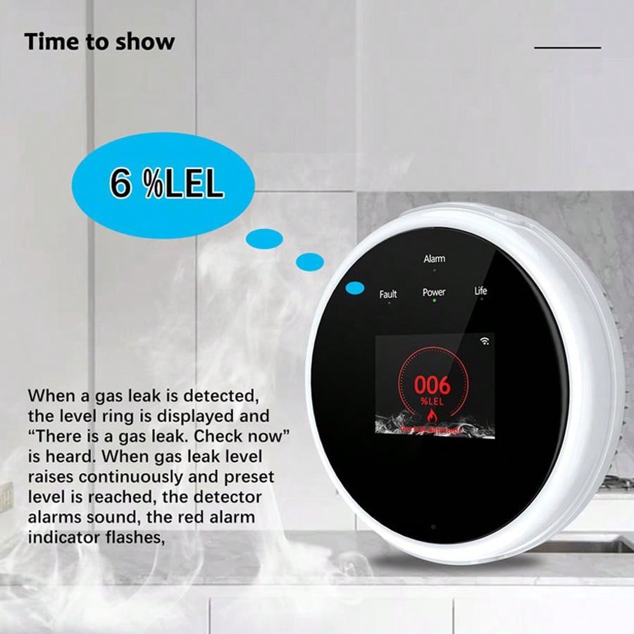 เซ็นเซอร์เตือนแก๊สรั่ว 2.4G Wi - Home Security Monitoring บทวิจารณ์และราคา
