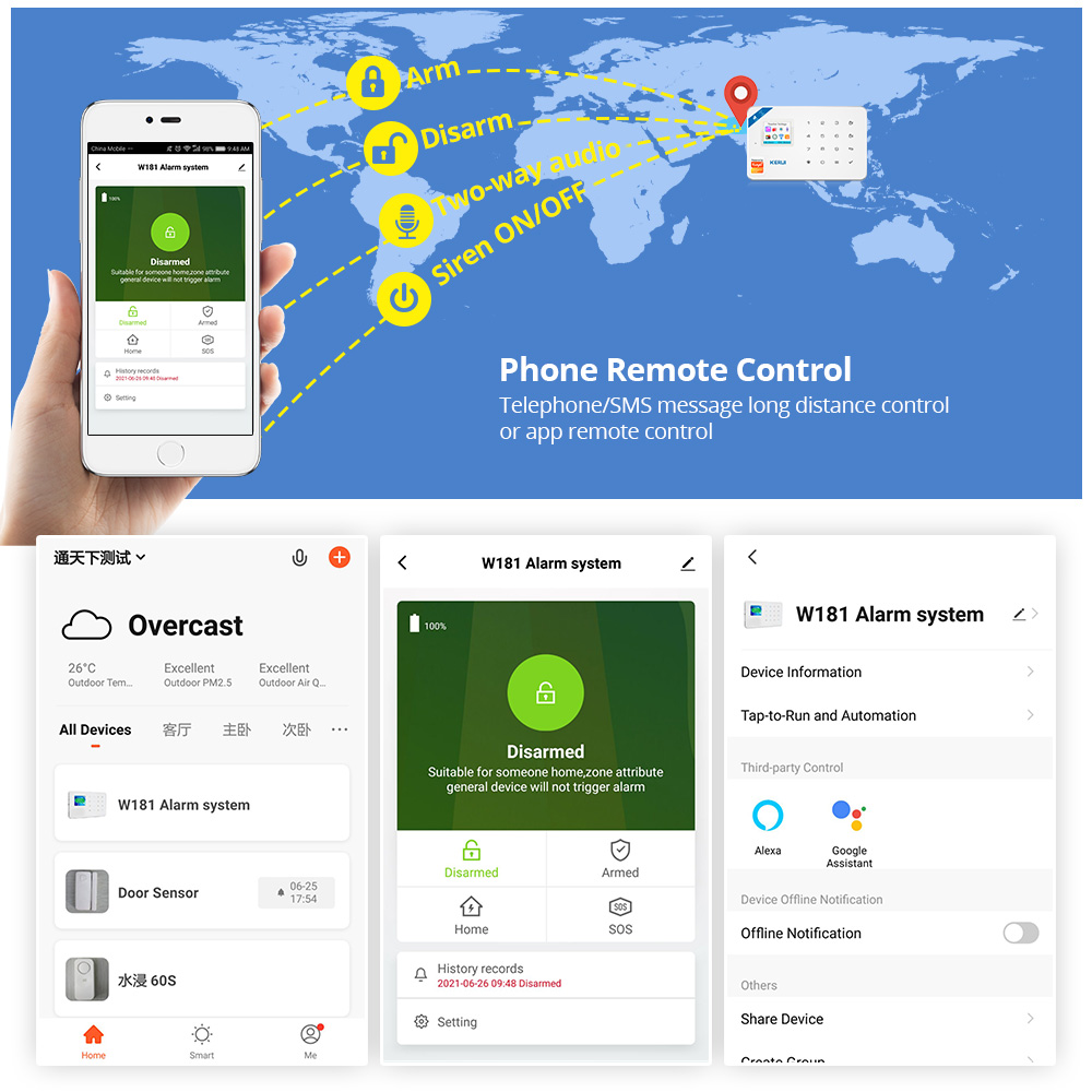 KERUI Security Alarm System ชุ - Home Security Diy บทวิจารณ์และราคา