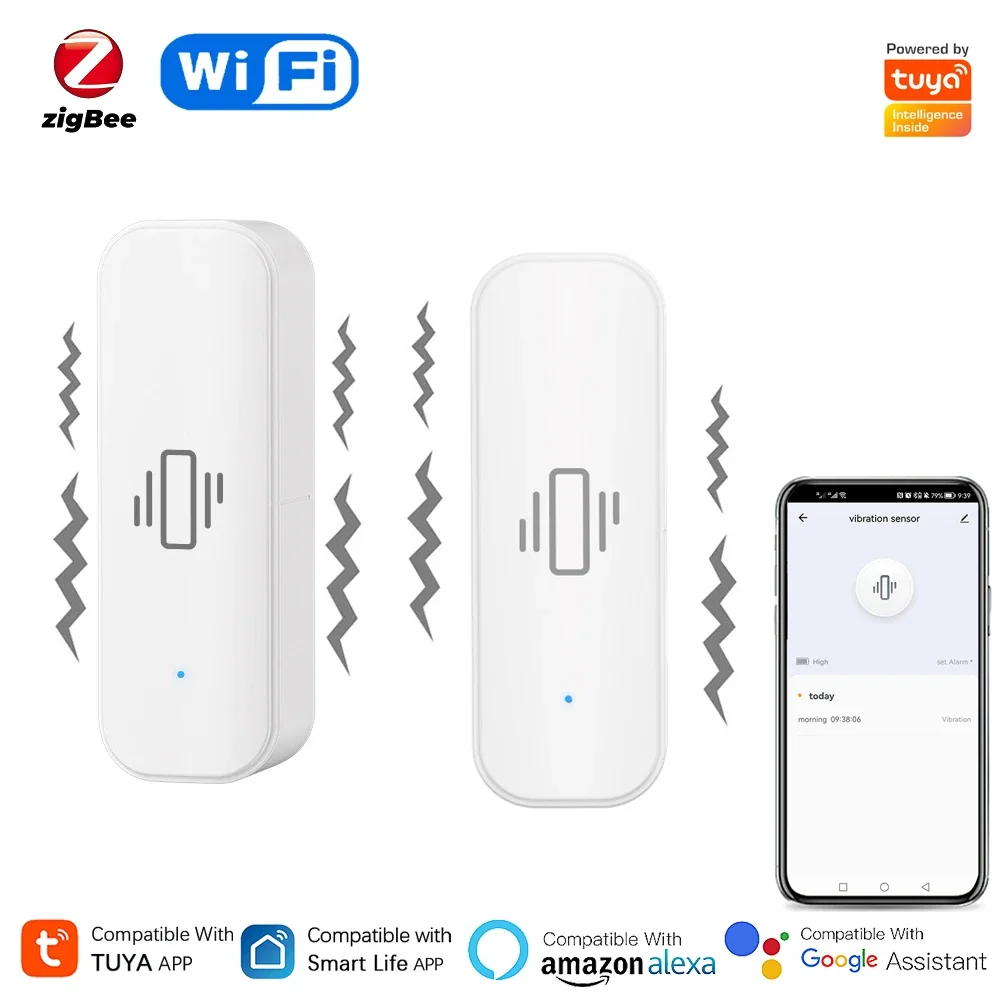 Tuya เซ็นเซอร์ตรวจจับการสั่นสะ - Home Security Monitoring บทวิจารณ์และราคา