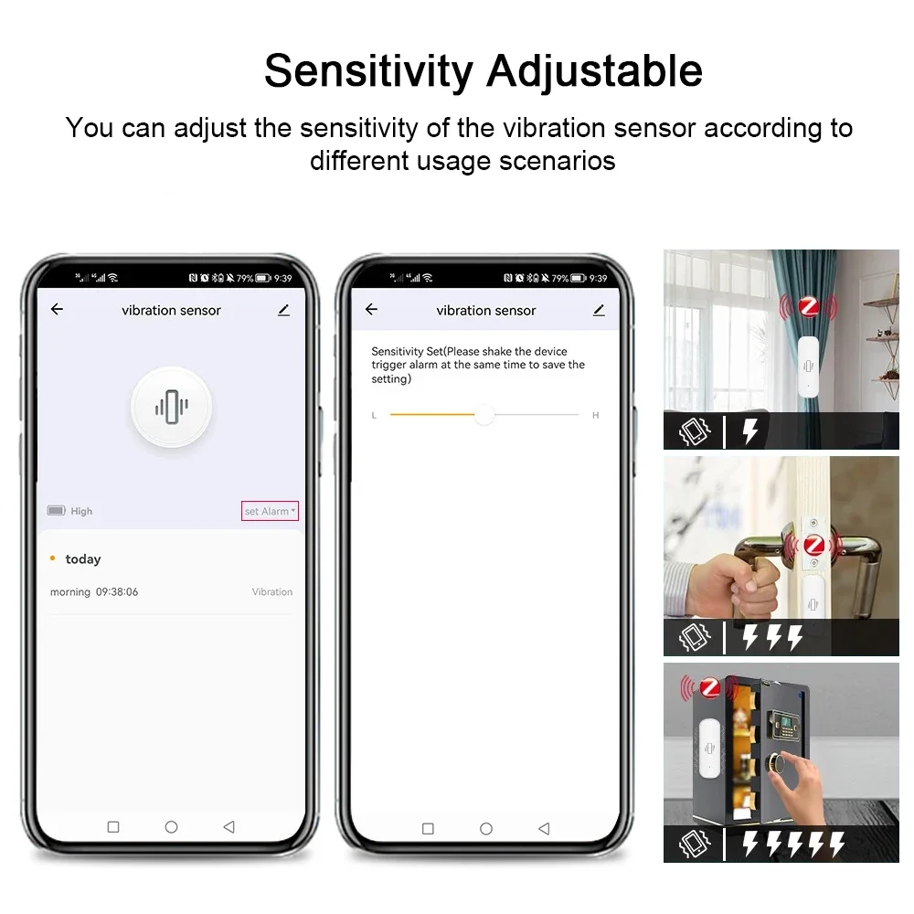 Tuya เซ็นเซอร์ตรวจจับการสั่นสะ - Home Security Monitoring บทวิจารณ์และราคา