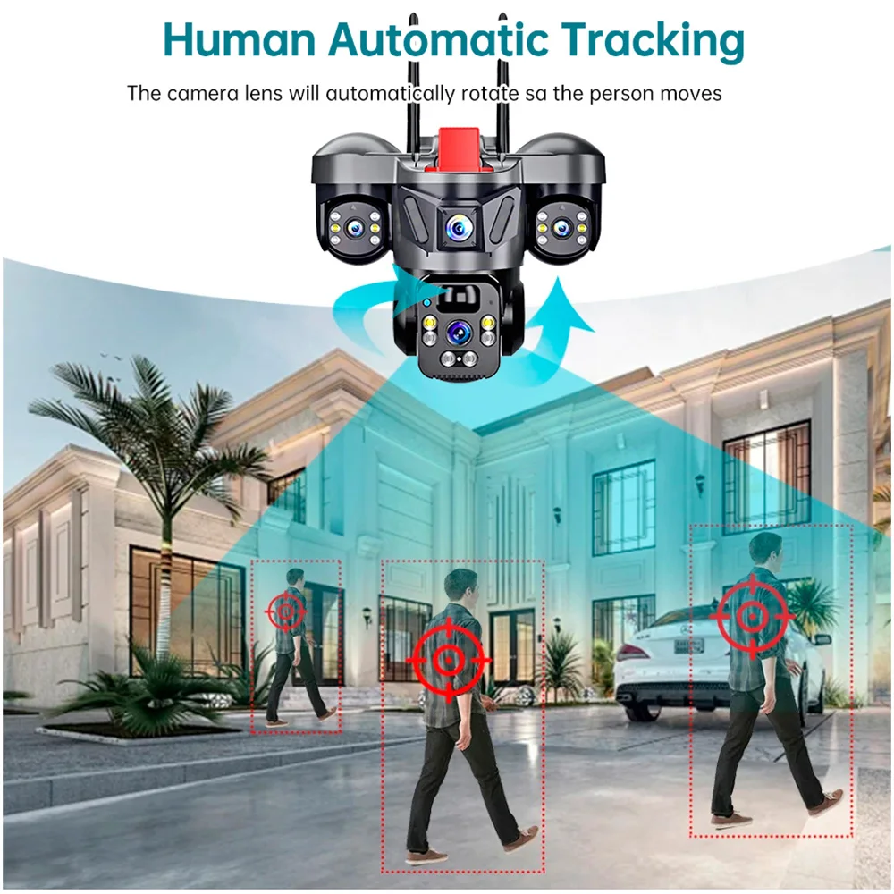 กล้องวงจรปิด KERUI Outdoor PTZ - Home Security Tech บทวิจารณ์และราคา