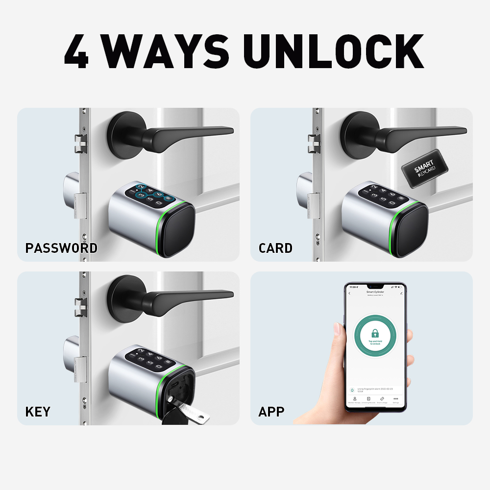 สมาร์ทล็อคกระบอก Tuya 60-90 มม - Home Security Deals บทวิจารณ์และราคา