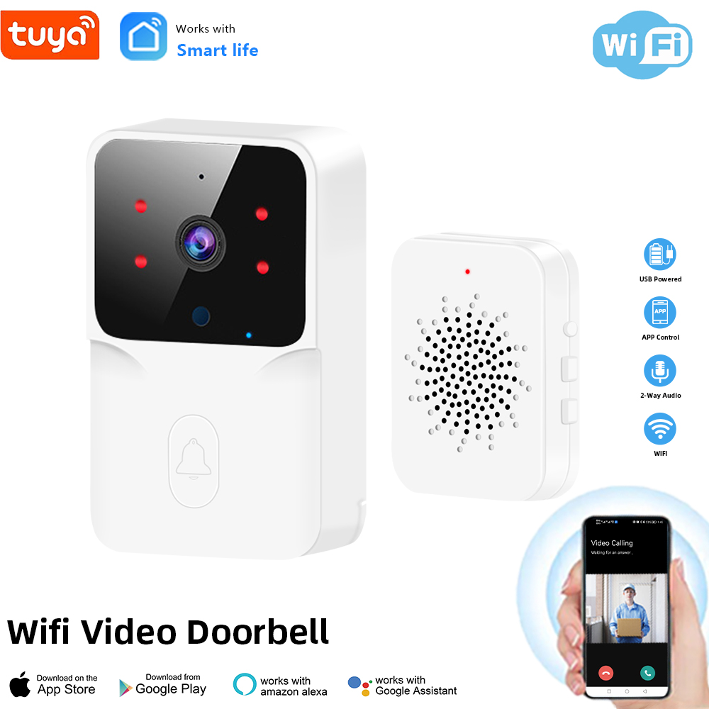 Tuya WiFi Video Doorbell ไร้สา - Home Security Camera Installation บทวิจารณ์และราคา