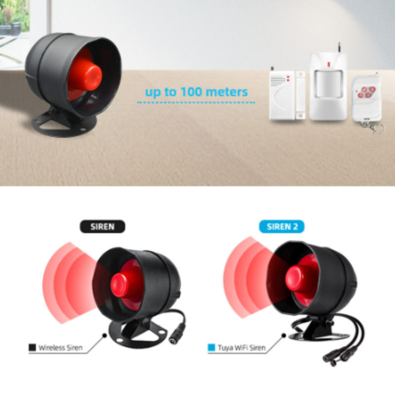 Tuya WiFi สัญญาณเตือนไซเรนอัจฉ - Home Security Siren บทวิจารณ์และราคา